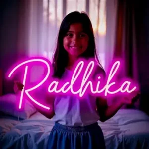 Eurotex LED Light with Customized Name – Personalized LED Glow Sign for Bedroom & Business