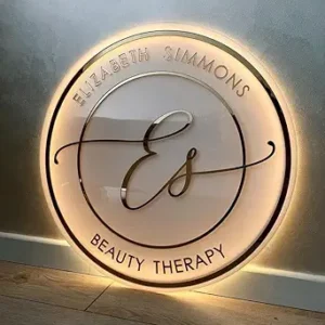 Homelayndrs neon business logo, 3D Led Logo, Beauty Salon Sign