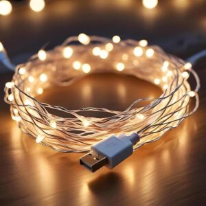 Lexton 10 m Led Copper String Light | USB Sourced | Warm White | for Indoor & Outdoor