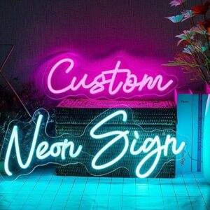 Customized Neon name Sign | Gaming Room Neon sign |Custom neon sign board for shop(6 x 6 Inches)